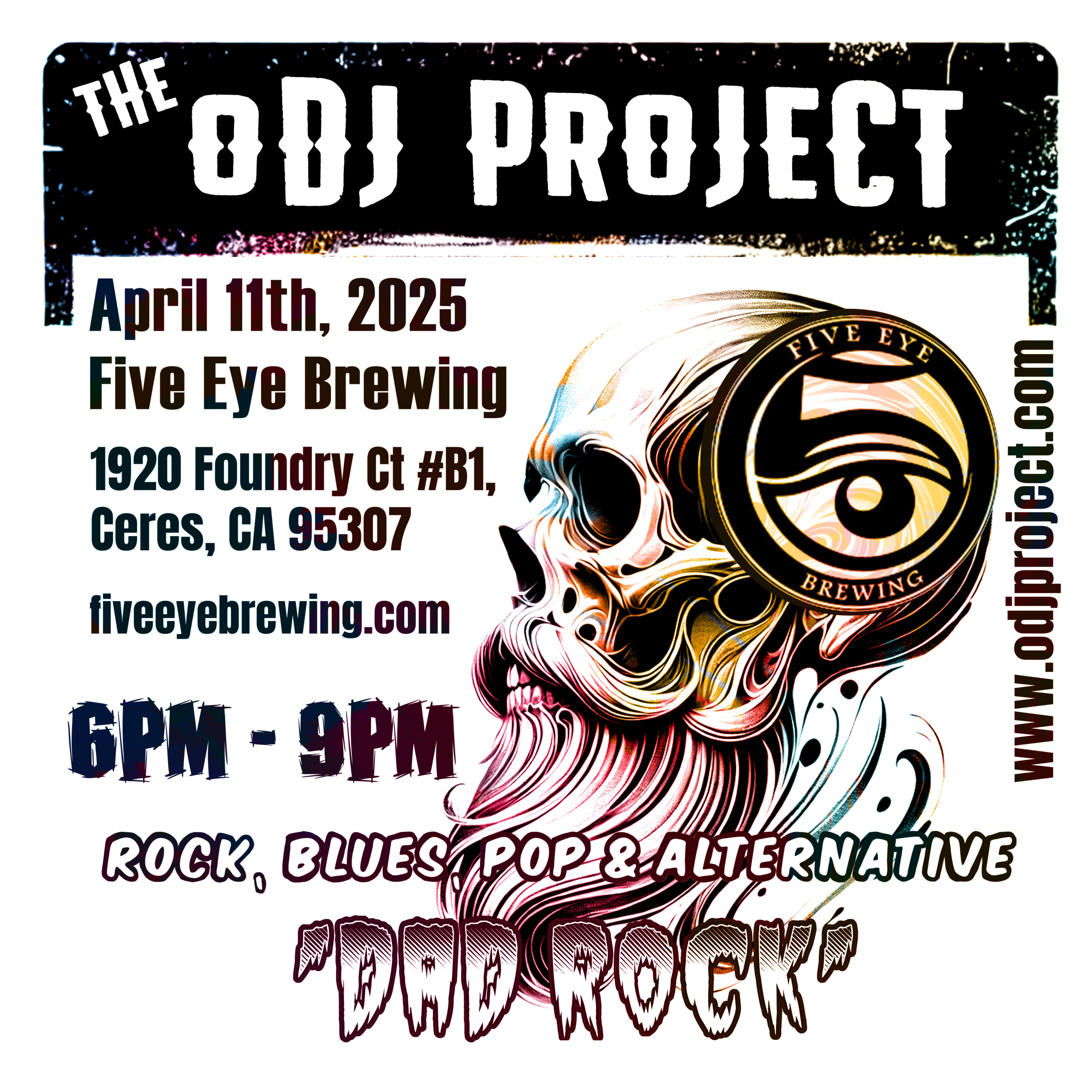 ODJ Project @ FiveEye Breweing 4/11/25 – 6pm-9pm